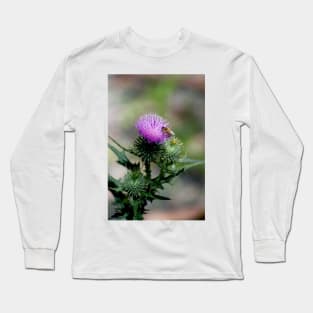 Thistle With Bee Long Sleeve T-Shirt